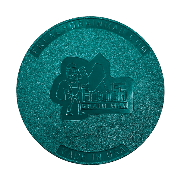 4 Inch Green Solid Drain Cover