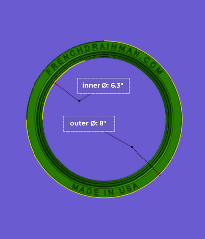 6 Inch Catch Basin Riser<br>Adds 1.5 Inch of lift