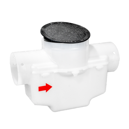 6 Inch Round Lid<br>Catch Basin<br>For 3 Inch or 4 Inch Pipe