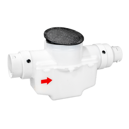 6 Inch Round Lid<br>Catch Basin<br>For 3 Inch or 4 Inch Pipe