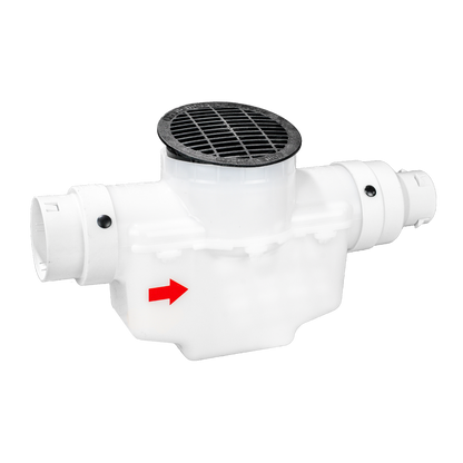 6 Inch Round Lid<br>Catch Basin<br>For 3 Inch or 4 Inch Pipe
