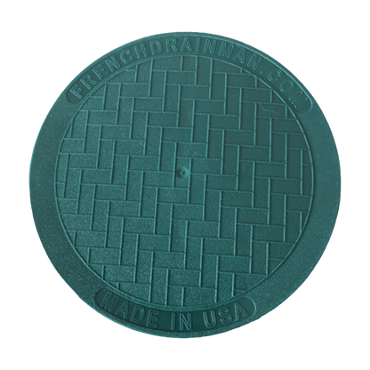 6 Inch Green Solid Drain Cover