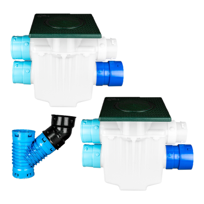 Quad Pack French Drain Cleanout