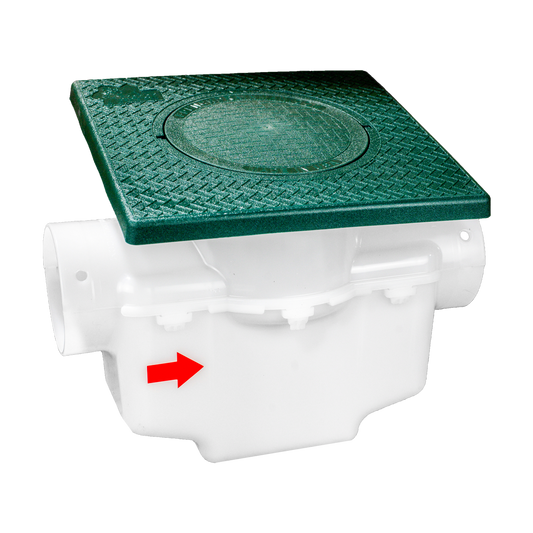 12×12 Catch Basin<br>Connects to 4 Inch SCH 40 PVC