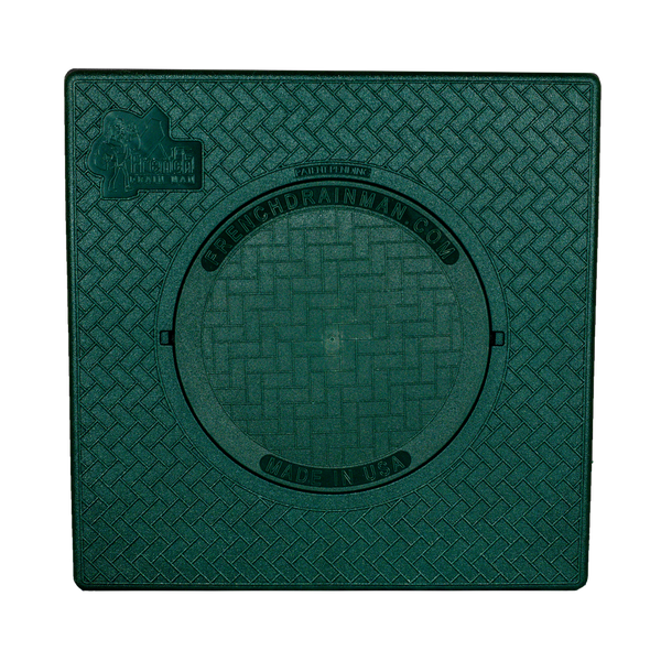 Turf Restrictor Plate & Solid Cover<br>12x12 Inch with 6 Inch<br>Solid Cover