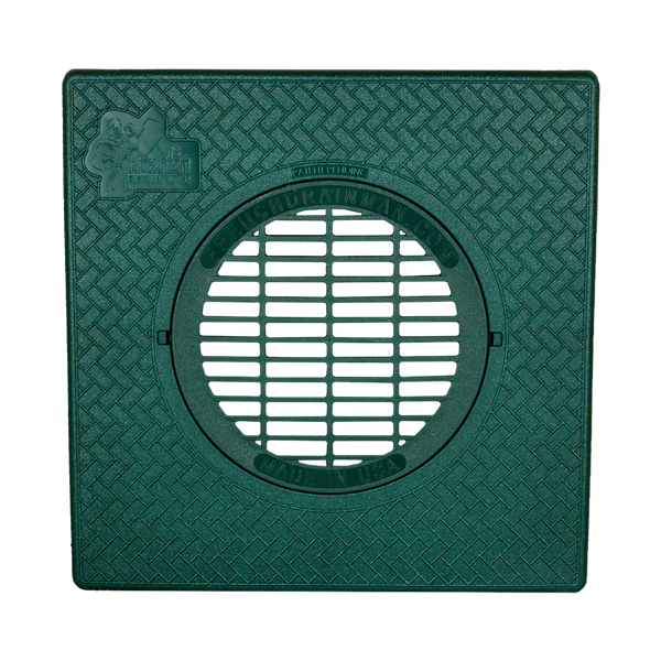 Turf Restrictor Plate & Drain Grate<br>12x12 Inch with 6 Inch Grate