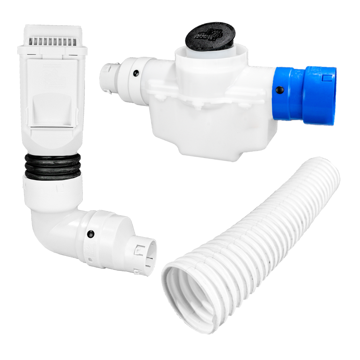Ultimate Downspout Transition Kit<br>White Leaf Filter