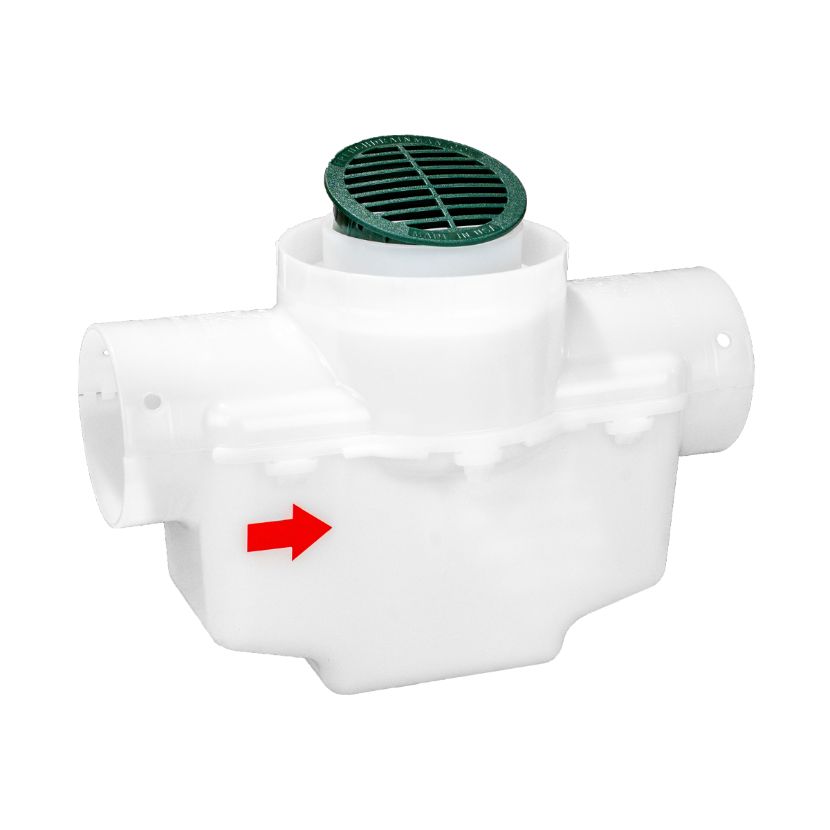 4 Inch Round Lid<br>Catch Basin<br>For 3 Inch OR 4 Inch Pipe