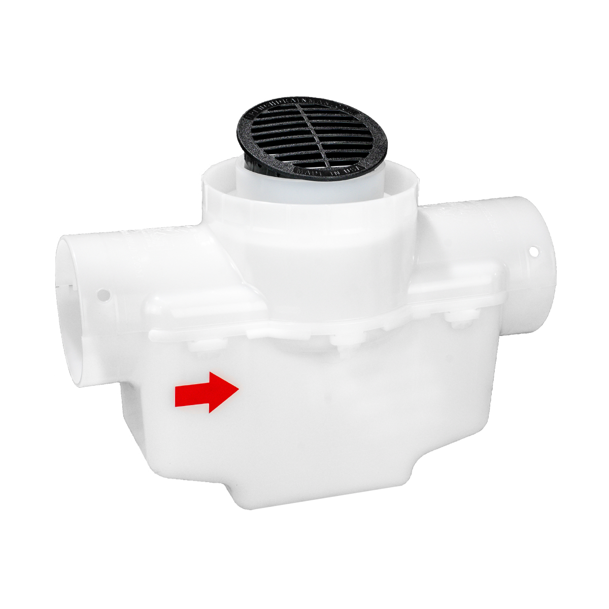 4 Inch Round Lid<br>Catch Basin<br>For 3 Inch OR 4 Inch Pipe