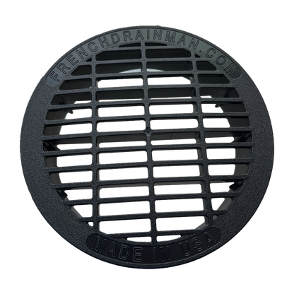 6 Inch Black<br>Full Throttle Drain Grate