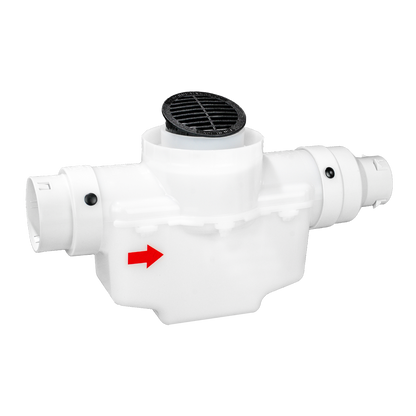 4 Inch Round Lid<br>Catch Basin<br>For 3 Inch OR 4 Inch Pipe