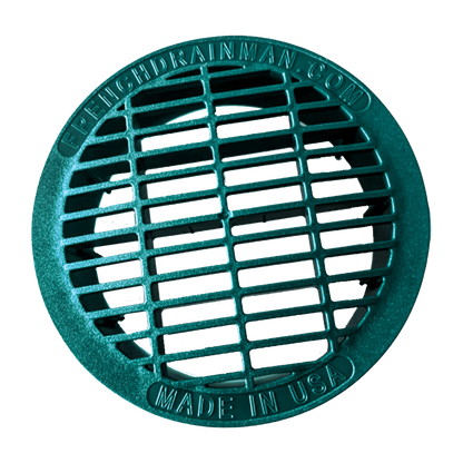 6 Inch Green<br>Full Throttle Drain Grate