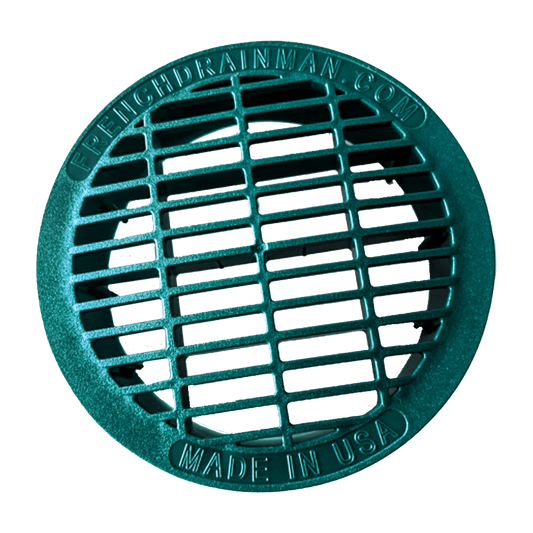 6 Inch Green<br>Full Throttle Drain Grate