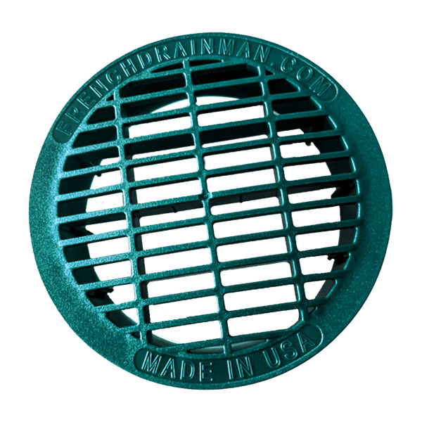 6 Inch Green<br>Full Throttle Drain Grate