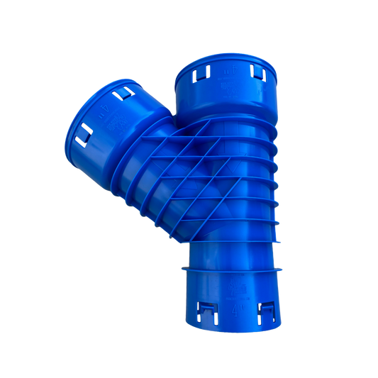 NEW! 4 Inch Corrugated Wye Fitting