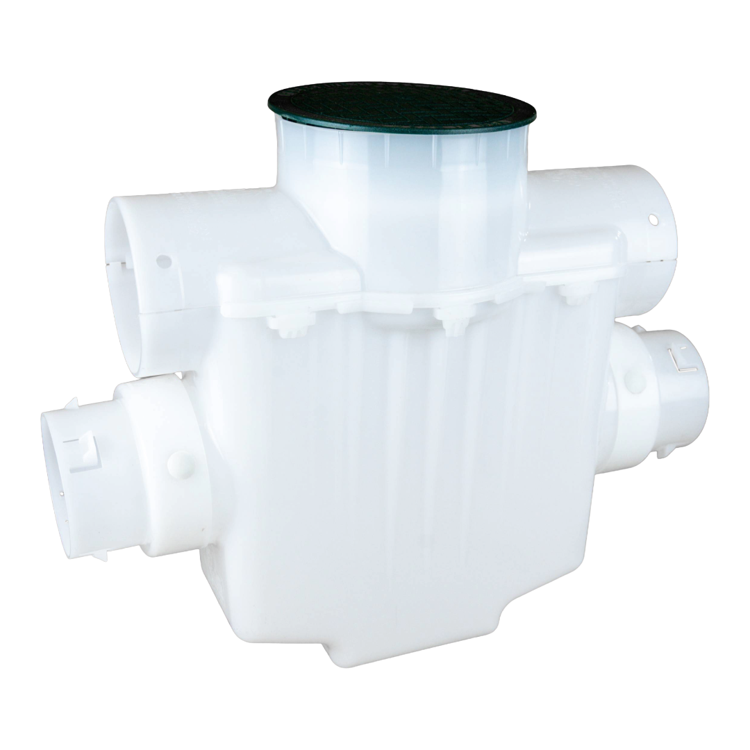 6 Inch Catch Basin<br>Connects to 4 Inch SCH 40 PVC