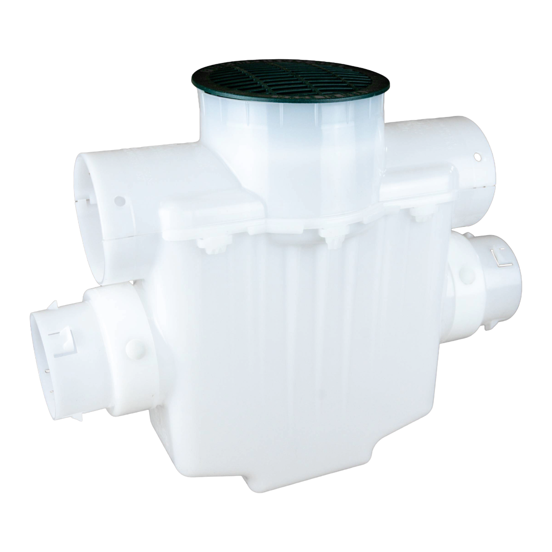 6 Inch Catch Basin<br>Connects to 4 Inch SCH 40 PVC