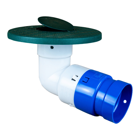 Not Quite a 90<br>Pop-Up Emitter<br>Connects to 4 Inch PVC