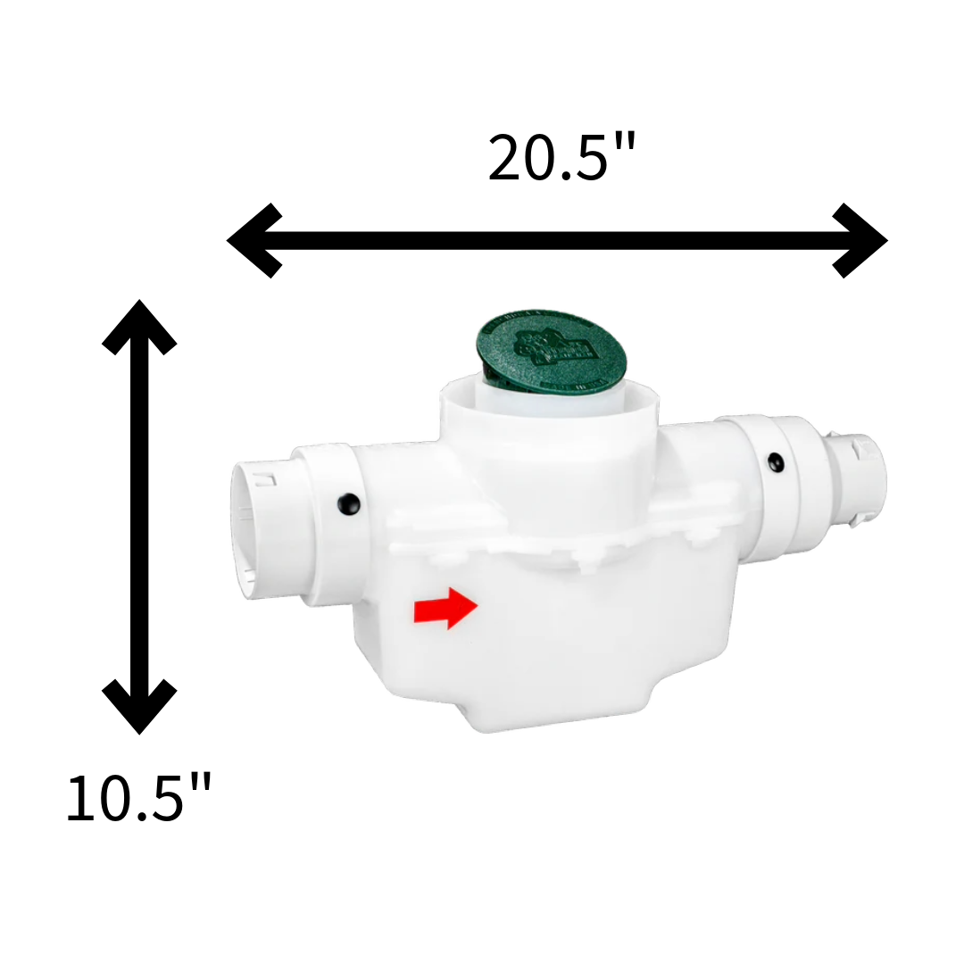 4 Inch Round Lid<br>Catch Basin<br>For 3 Inch OR 4 Inch Pipe