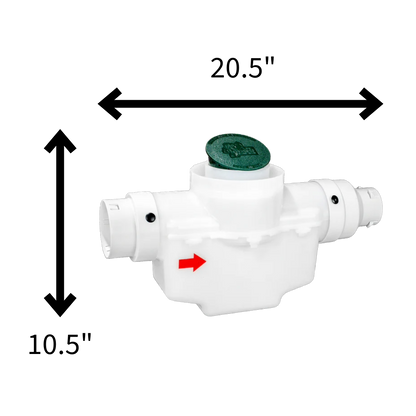4 Inch Round Lid<br>Catch Basin<br>For 3 Inch OR 4 Inch Pipe