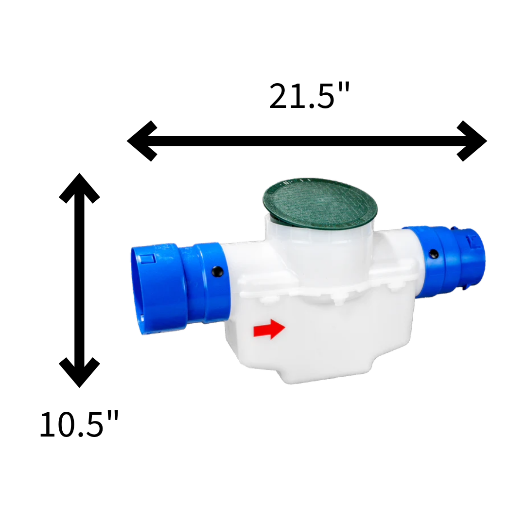 6 Inch Round Lid<br>Catch Basin<br>For 3 Inch or 4 Inch Pipe