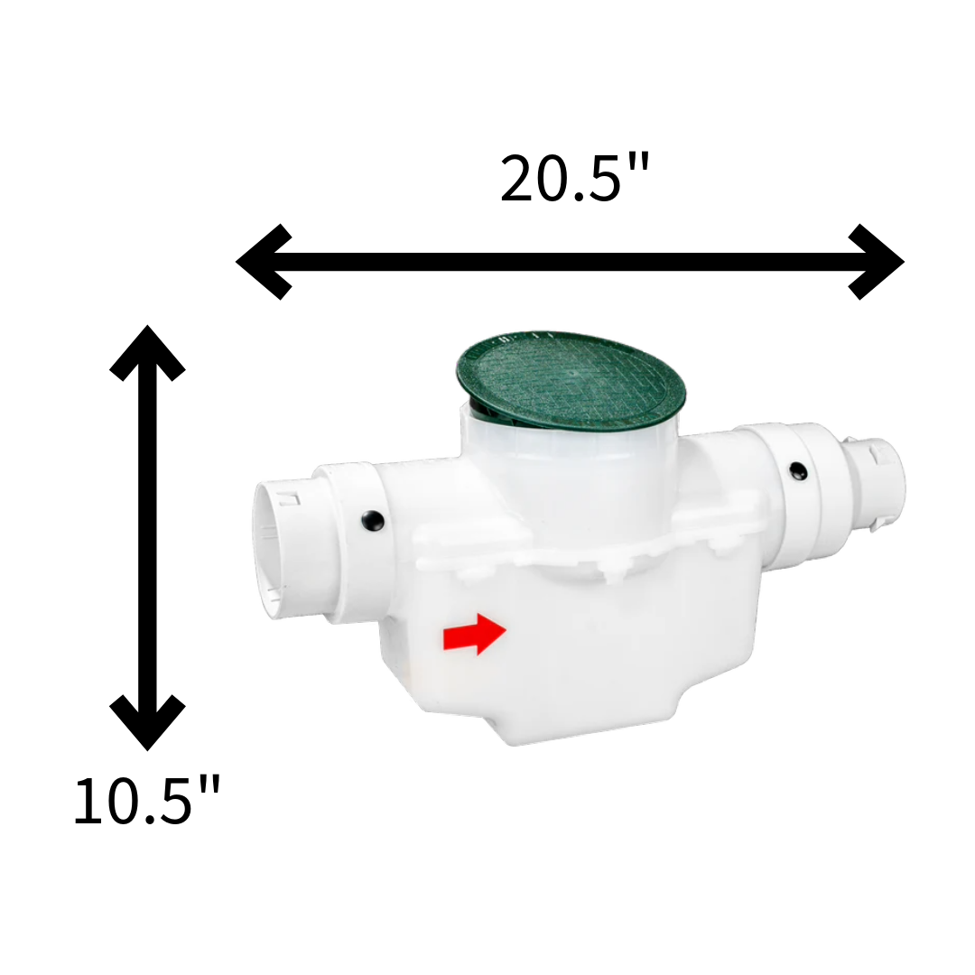6 Inch Round Lid<br>Catch Basin<br>For 3 Inch or 4 Inch Pipe