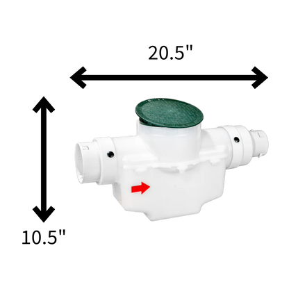 6 Inch Round Lid<br>Catch Basin<br>For 3 Inch or 4 Inch Pipe