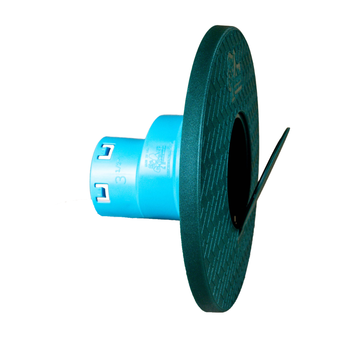 Flow Gate with Turf Restrictor Plate<br>Connects to 3½ Inch Corrugated