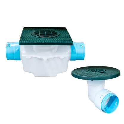 6 Inch Cover<br>Single Line Catch Basin<br>Grated Emitter Kit