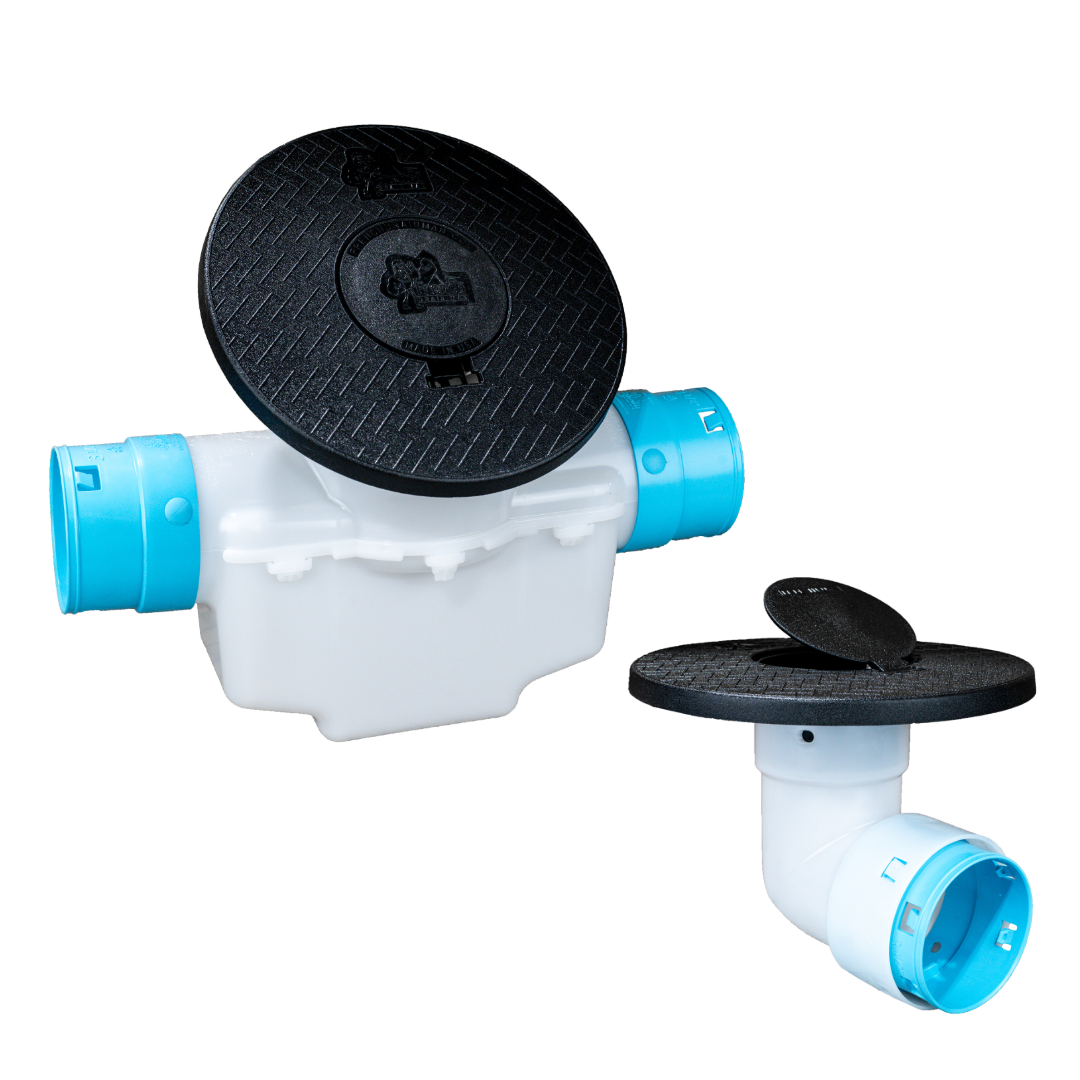 4 Inch<br>Single Line Catch Basin<br>Pop Up Emitter Kit<br>3½ Inch Connection