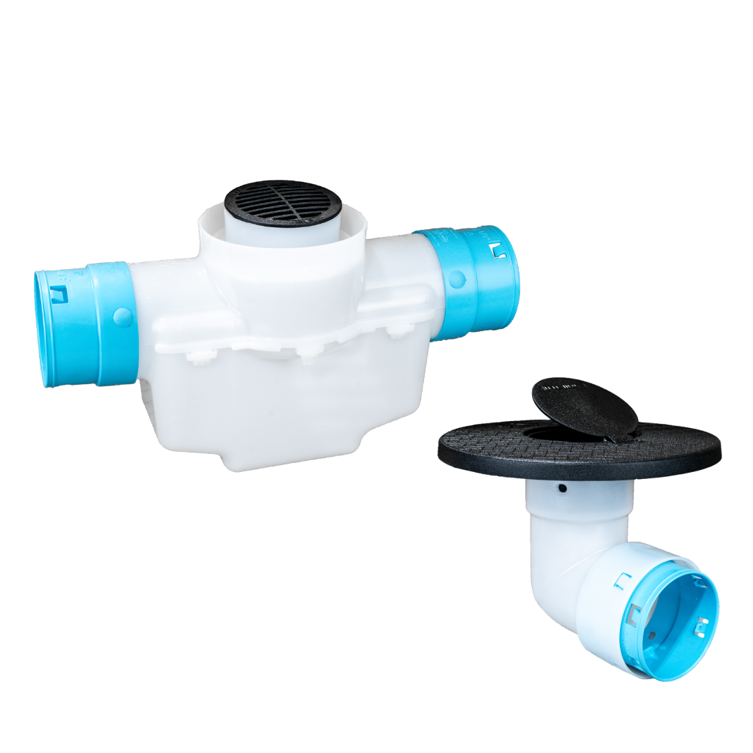 4 Inch<br>Single Line Catch Basin<br>Pop Up Emitter Kit<br>3½ Inch Connection