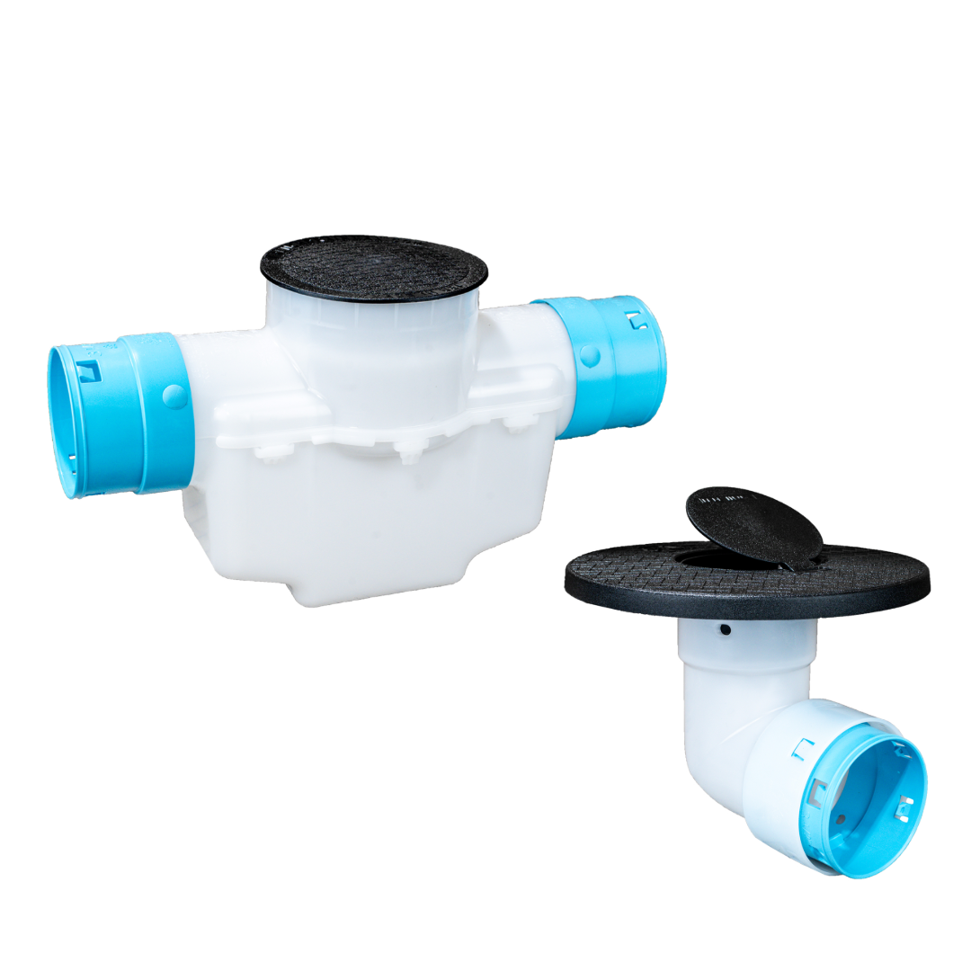 6 Inch<br>Single Line Catch Basin<br>Pop Up Emitter Kit<br>3½ Inch Connection