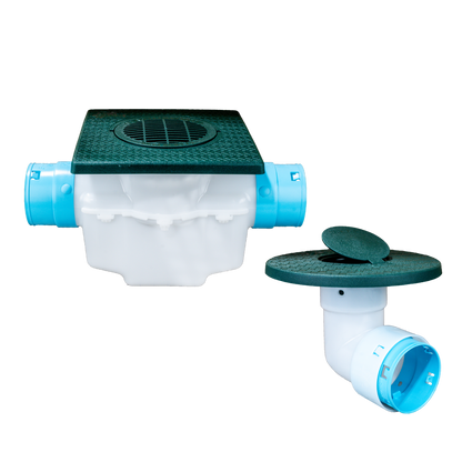 6 Inch Cover<br>Single Line Catch Basin<br>Pop Up Emitter Kit