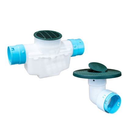 6 Inch Cover<br>Single Line Catch Basin<br>Pop Up Emitter Kit