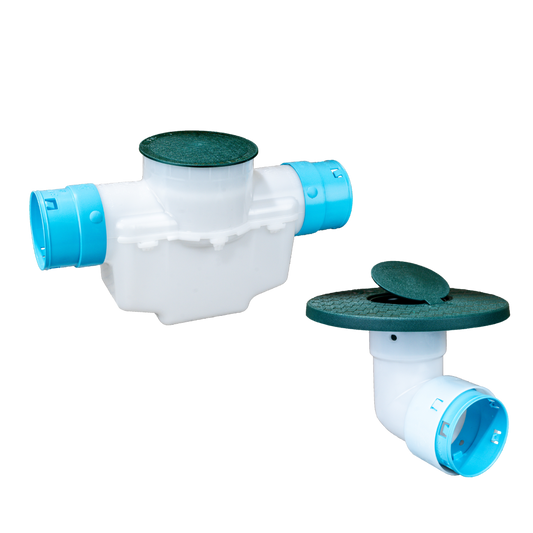 6 Inch<br>Single Line Catch Basin<br>Pop Up Emitter Kit<br>3½ Inch Connection