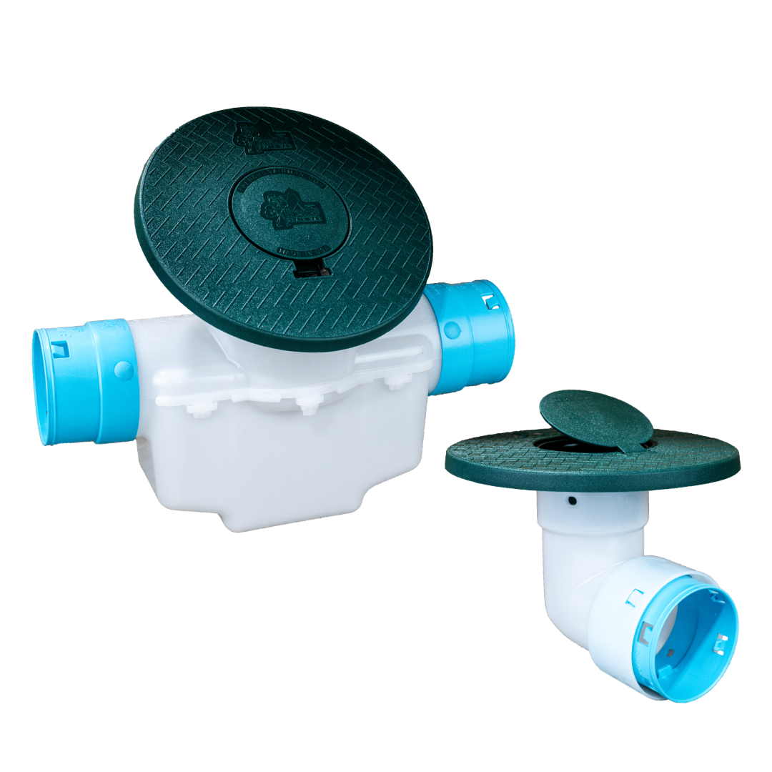 4 Inch<br>Single Line Catch Basin<br>Pop Up Emitter Kit<br>3½ Inch Connection