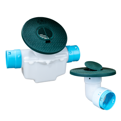 4 Inch Cover<br>Single Line Catch Basin<br>Pop Up Emitter Kit