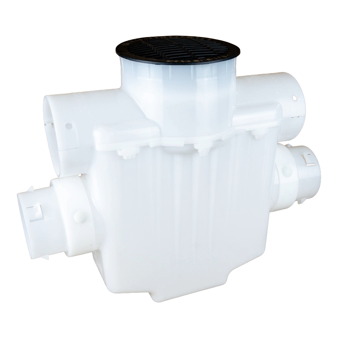 6 Inch Catch Basin<br>Connects to 4 Inch SCH 40 PVC