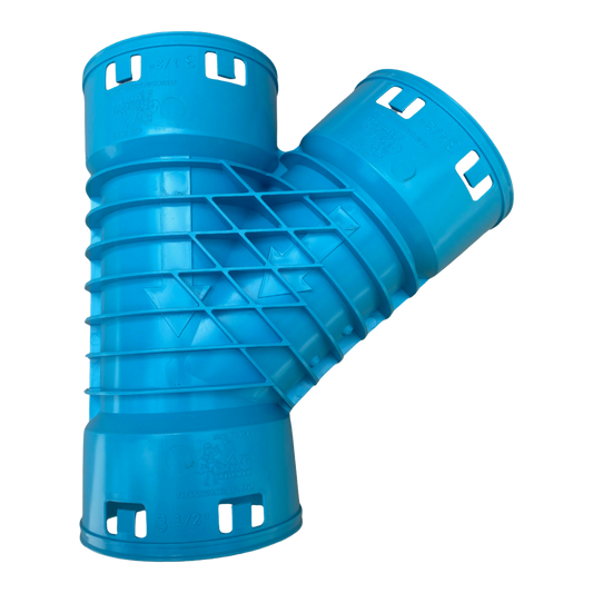 3½ Inch Corrugated Wye Fitting