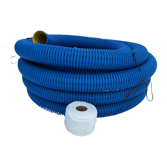 High Octane 8 Slot Pipe<br> 1 Roll 100 Foot<br>4 Inch Drainage Sock<br>100 Feet