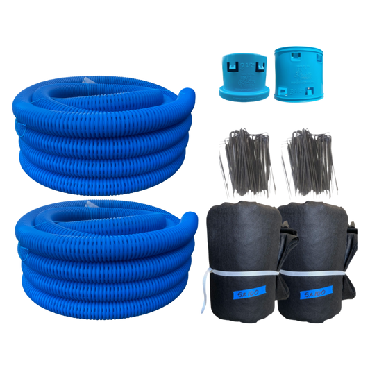 3½ Inch High Octane®</br>Starter French Drain Kit</br>Single Pipe System