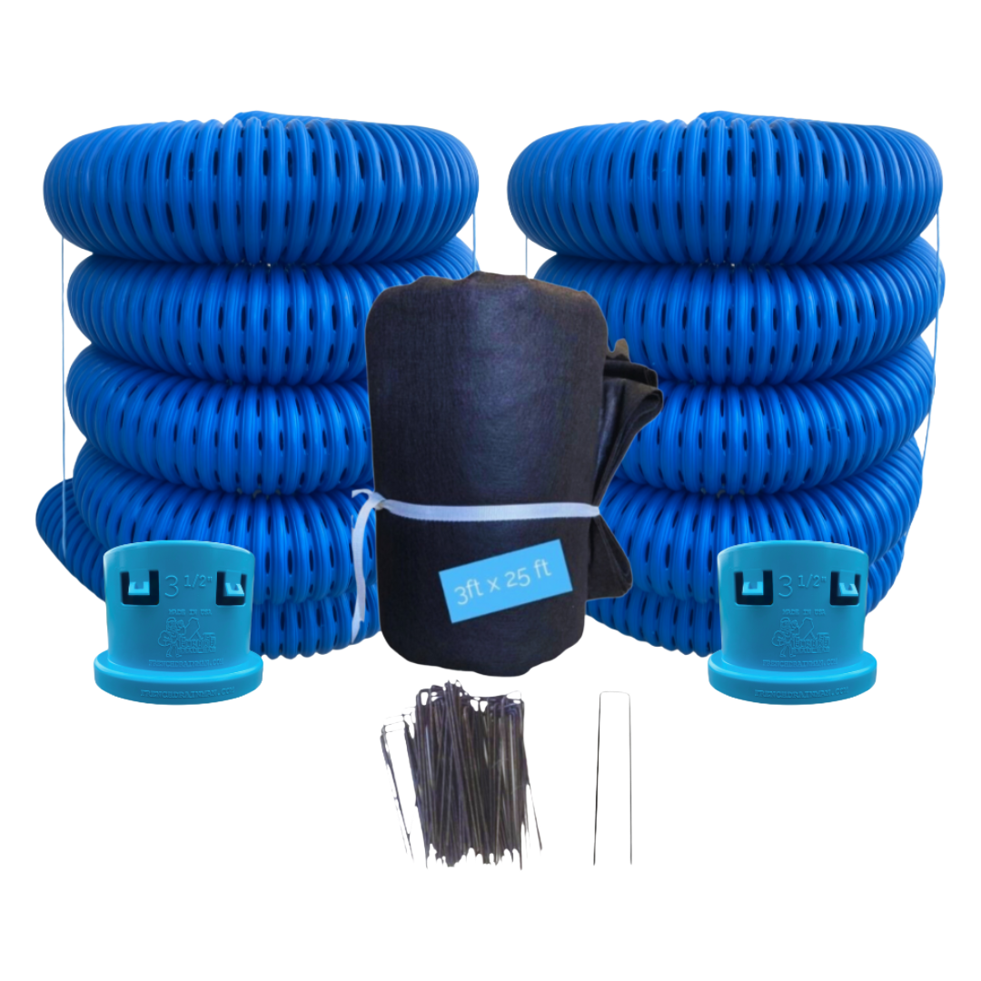 3½ Inch Dual Pipe French Drain Kit