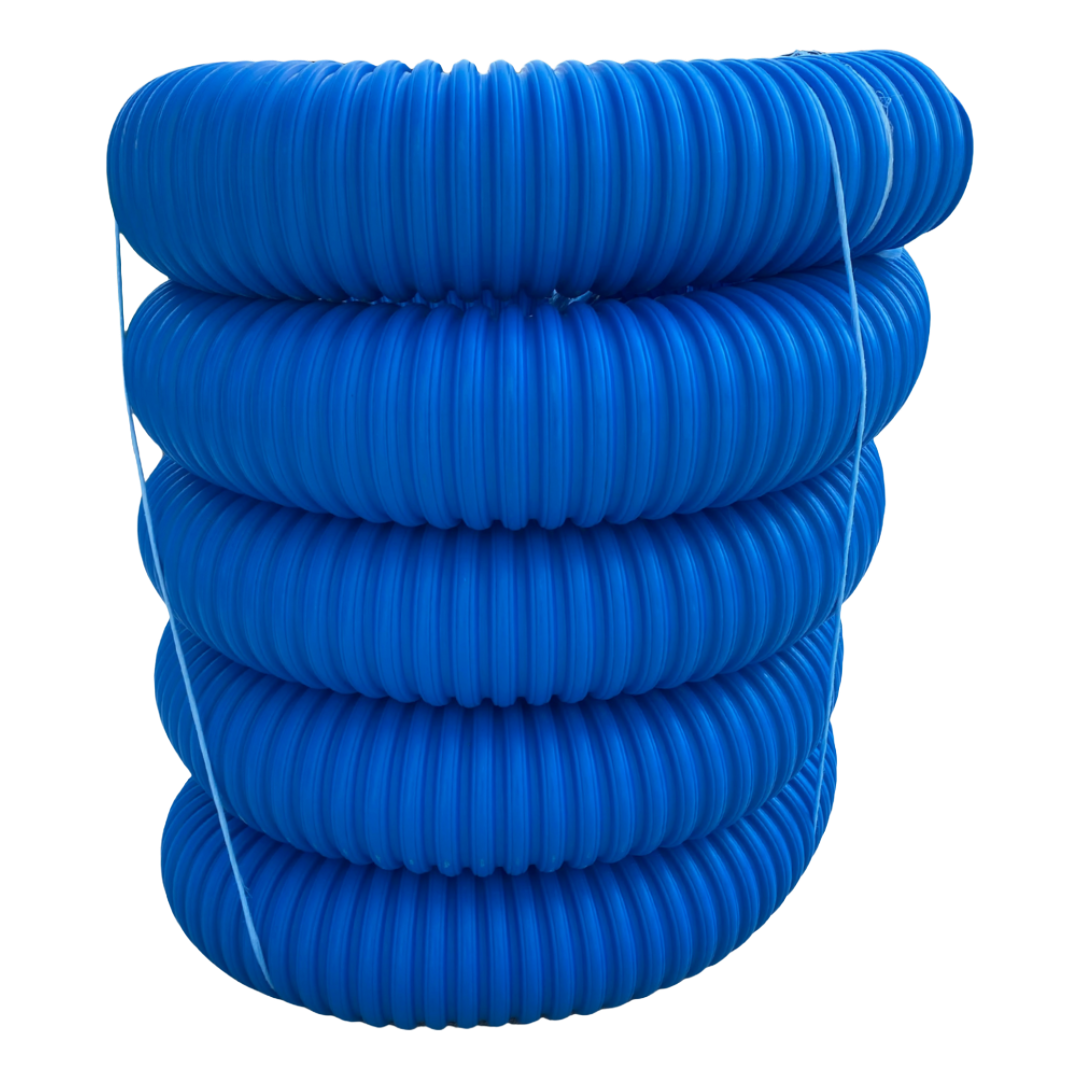 3½ Inch High Octane® Armor Blue Solid Corrugated Pipe