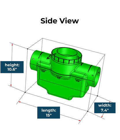 Turf Restriction Ring 4 Inch Catch Basinwith Turf Restrictor PlateConnects to 3 Inch Corruga ...